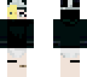 diaper girl with half chicken mask