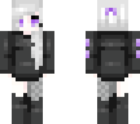 emo lavendar girl