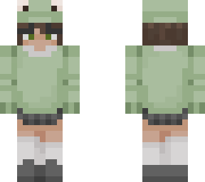 frog girl with short hair