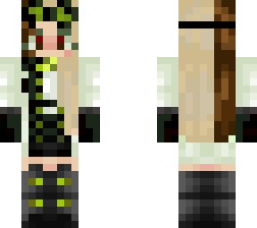 girl scientist, half hair
