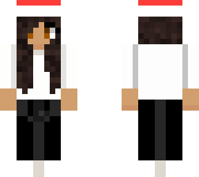 girl with santa hat and the poofy thingy hanging on her shoulder.
