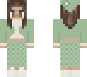 green flower bandana girl