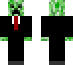 man hide in creepper suit