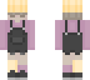 pastel yellow purple girl