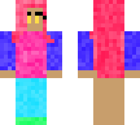 pink blue