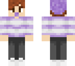 purple bubble guy with beanie