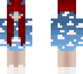 red hair clouds