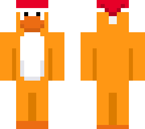 santa hat orange penguin