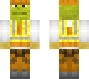 shrek construction worker with a helmet