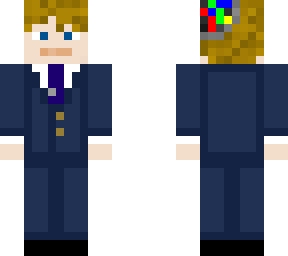 skin with basic suit and robot head