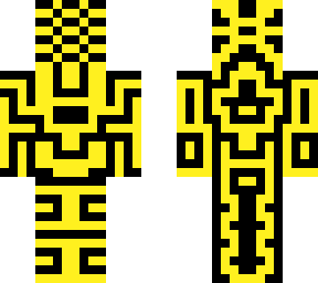 yellow on dark