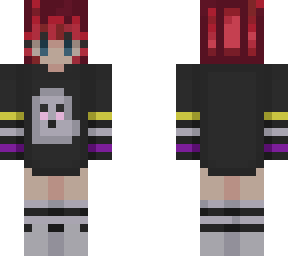 (edit) non-binary person w red hair