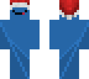 blue monster santa hat