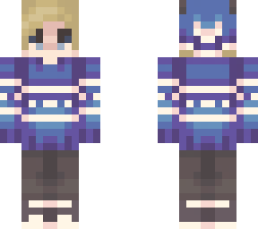 blue sweater