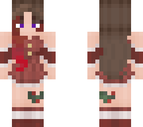 christmas girl with red hair