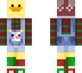 christmas overalls duck