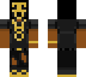drip face (black and gold)