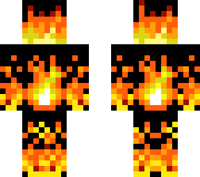 fire with a black background