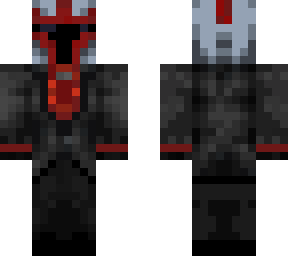 mandalorian in a suit (red) with removable helmet and suit and underwear :d
