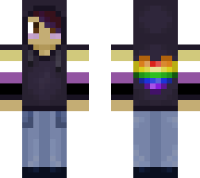 non binary pride! except the colors are less vibrant so your eyes don't bleed