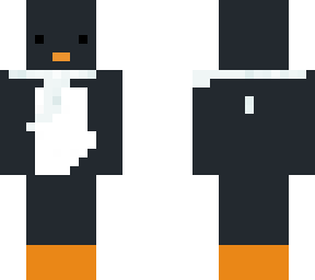 penguin with blue scarf