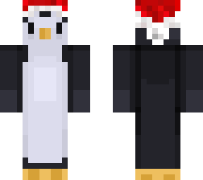 penguin with just santa hat