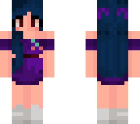 purple dress girl