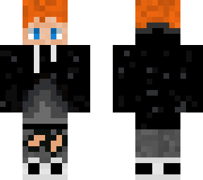 red head with hoodie