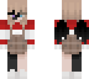 short blonde hair - half enderman - christmas