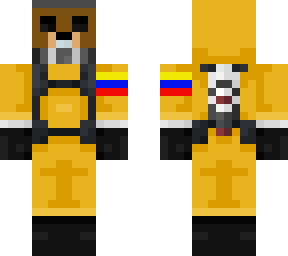 skin del rubius con bandera de colombia