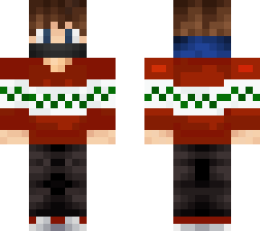 the first skin i used with christmas things