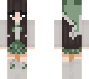 winter frog girl