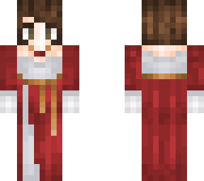 acelina's red winter ball gown