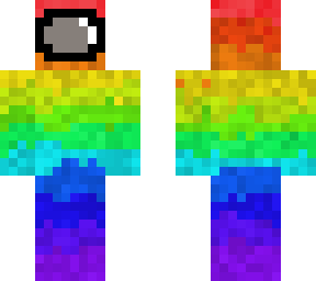 Among Us, rainbow/*** skin | Minecraft Skin