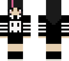 black and white skully