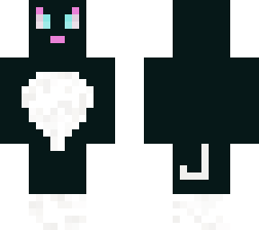 blank and white cat