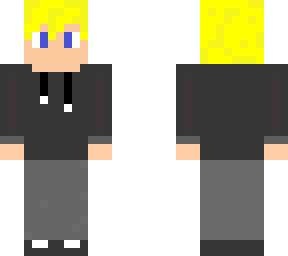 blond male skin hoodie