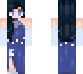 blue flowy dress