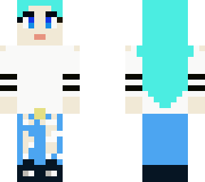 blue hair girl