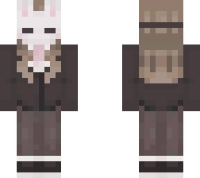 bunny mask in a suit