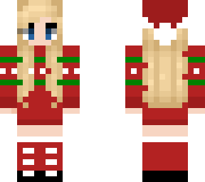 chrismas girl skin