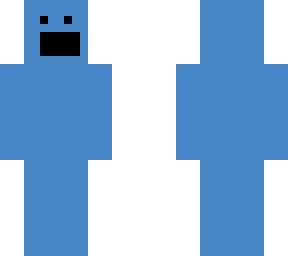dark blue man with a face face