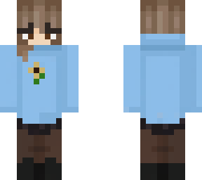 girl with flower hoodie