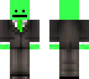 green guy in suit