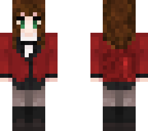 kakegurui- brown hair green eyes
