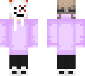 kitsune mask on cool boy