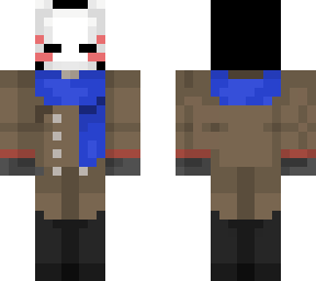masked coat man