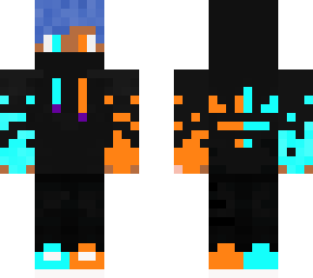 my minecraft skin and also me irl
