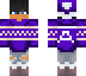 purple sweater
