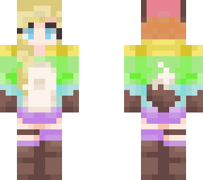 rainbow fox girl